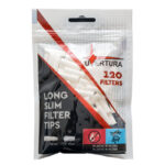 Filtre pentru țigarete Uvertura Long Slim 6 x 22 mm, 120 buc/pungă