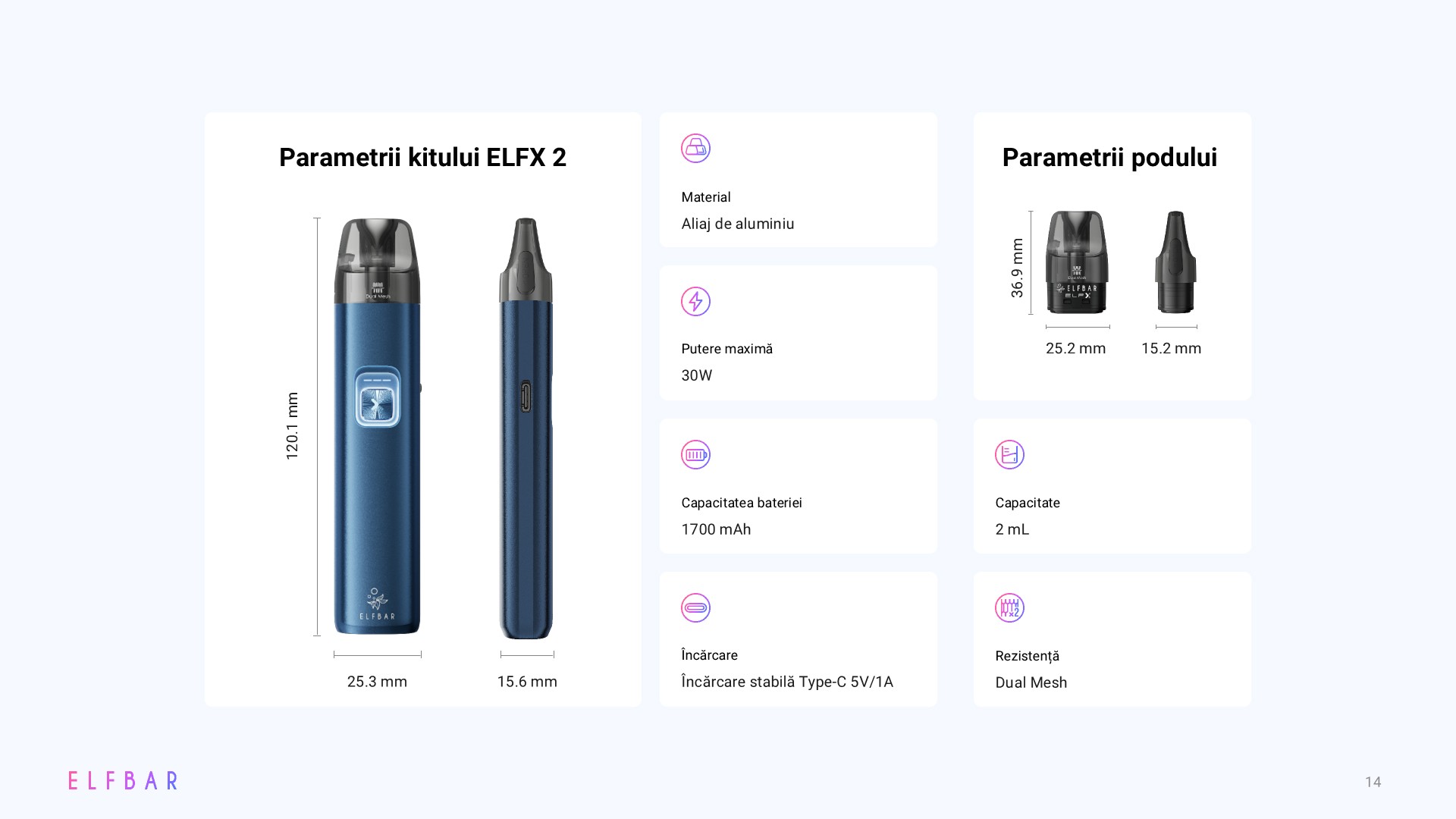 ELFBAR ELFX 2 Kit - Titanium Silver ELFBAR-ELFX-2-Slides (14)