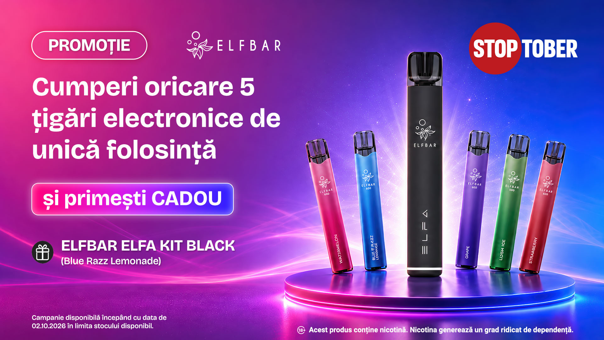Stoptober Disposables Promo ELFA KIT